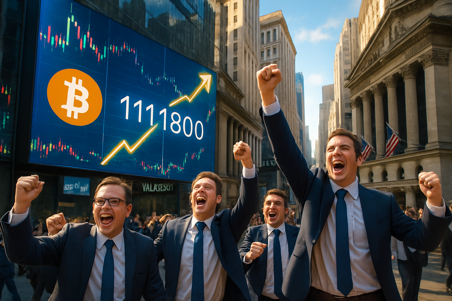découvrez comment wall street a connu une reprise éphémère, alors que le bitcoin (btc) atteint un sommet impressionnant de 111800$. analyse des tendances du marché et des implications pour les investisseurs dans un contexte économique en constante évolution.