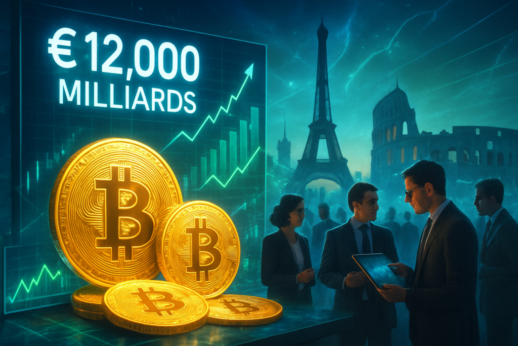 découvrez comment l'arrivée des bitcoins et des cryptomonnaies transforme le paysage économique européen, évalué à 12 000 milliards d'euros. analyse des opportunités et défis pour les investisseurs et les entreprises face à cette révolution numérique.