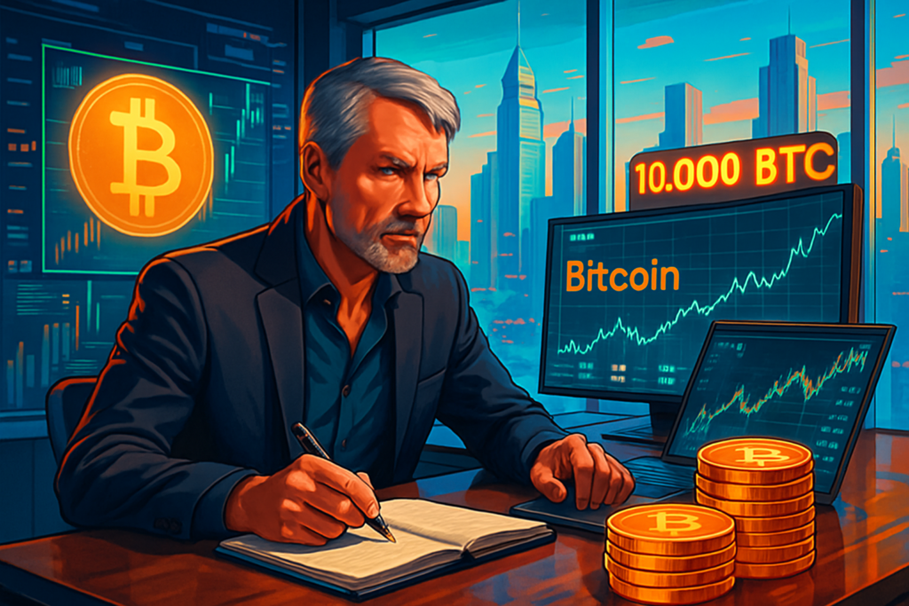 michael saylor, figure emblématique du bitcoin, dévoile sa nouvelle stratégie d'investissement en acquérant 10 000 btc. avec cette acquisition, son trésor en cryptomonnaies s'élève désormais à plus de 592 000 bitcoins, consolidant ainsi sa position de leader sur le marché des cryptomonnaies.