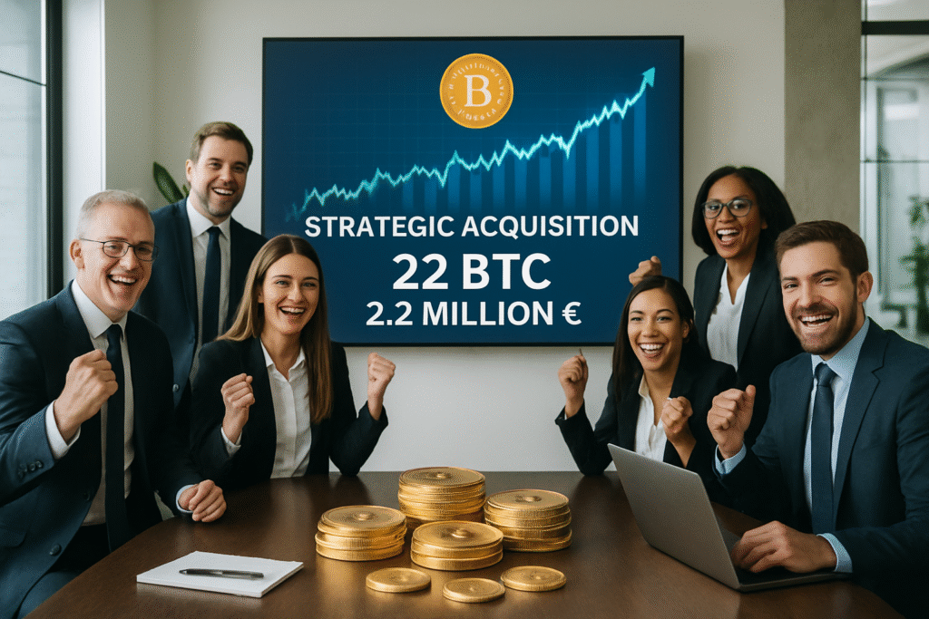 découvrez l'acquisition confirmée de 22 btc par the blockchain group pour un montant de 2,2 millions d'euros. une étape stratégique qui renforce leur position sur le marché de la cryptomonnaie.