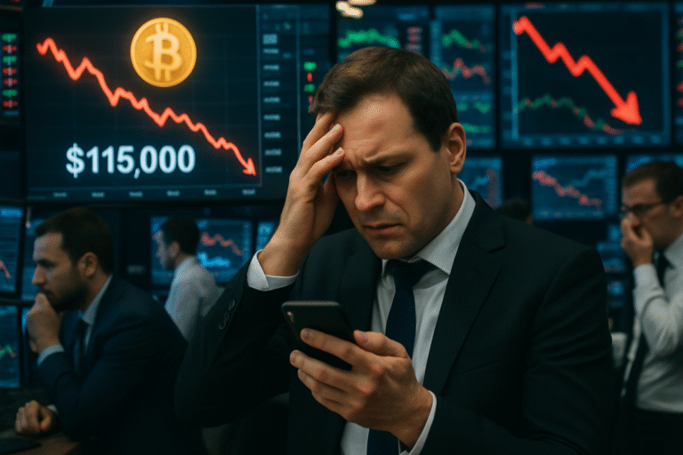 découvrez les raisons qui expliquent la chute du bitcoin à 115 000 dollars : facteurs économiques, annonces réglementaires et mouvements du marché analysés en détail dans cet article.
