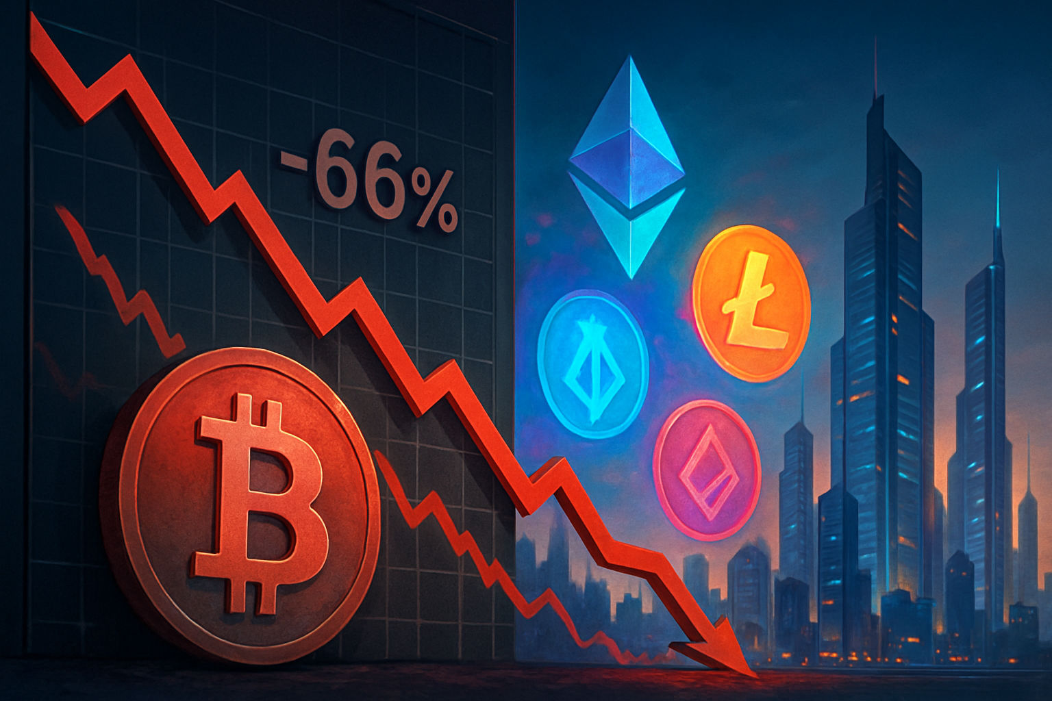 découvrez comment une chute spectaculaire de 66 % de la demande en bitcoin pourrait annoncer le début d'une nouvelle saison des altcoins. analyse et perspectives sur le marché des cryptomonnaies.
