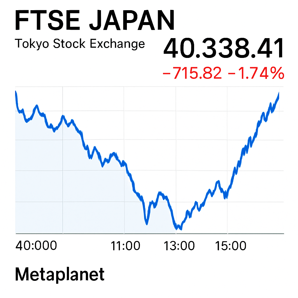 metaplanet, société japonaise cotée, acquiert 103 bitcoins et rejoint l'indice ftse japan des entreprises intermédiaires, marquant une étape majeure dans sa stratégie d'investissement en actifs numériques au japon.