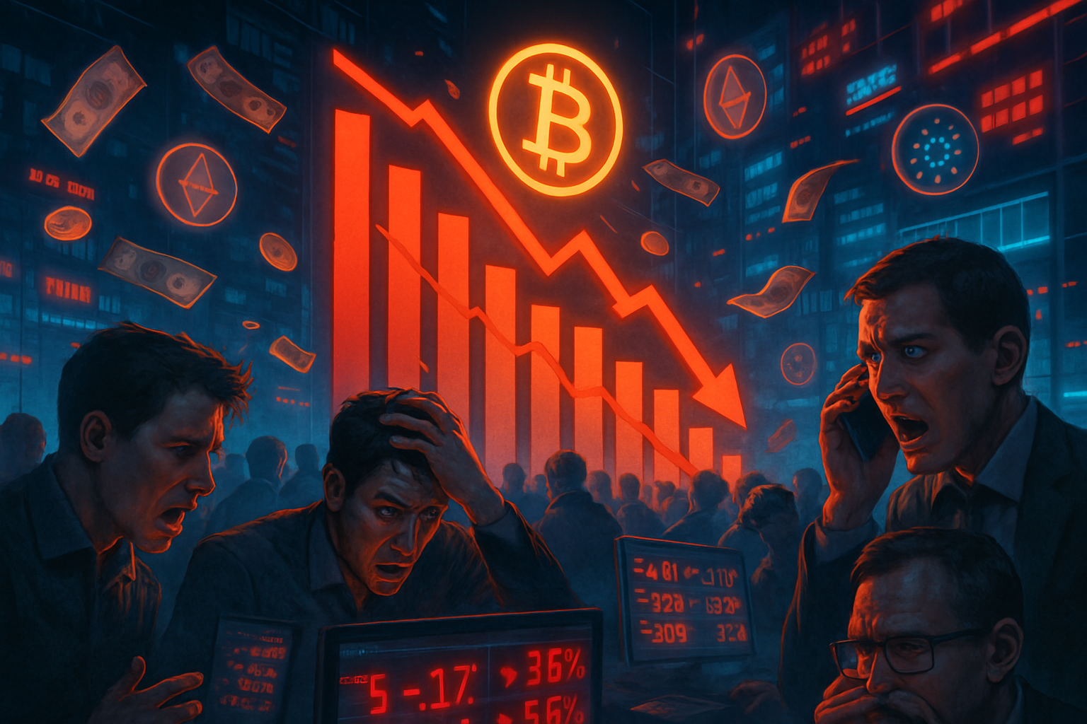 le marché du bitcoin s'effondre avec plus d'un milliard de dollars de positions liquidées en 24 heures. découvrez les causes de cette chute spectaculaire et ses conséquences pour les investisseurs.