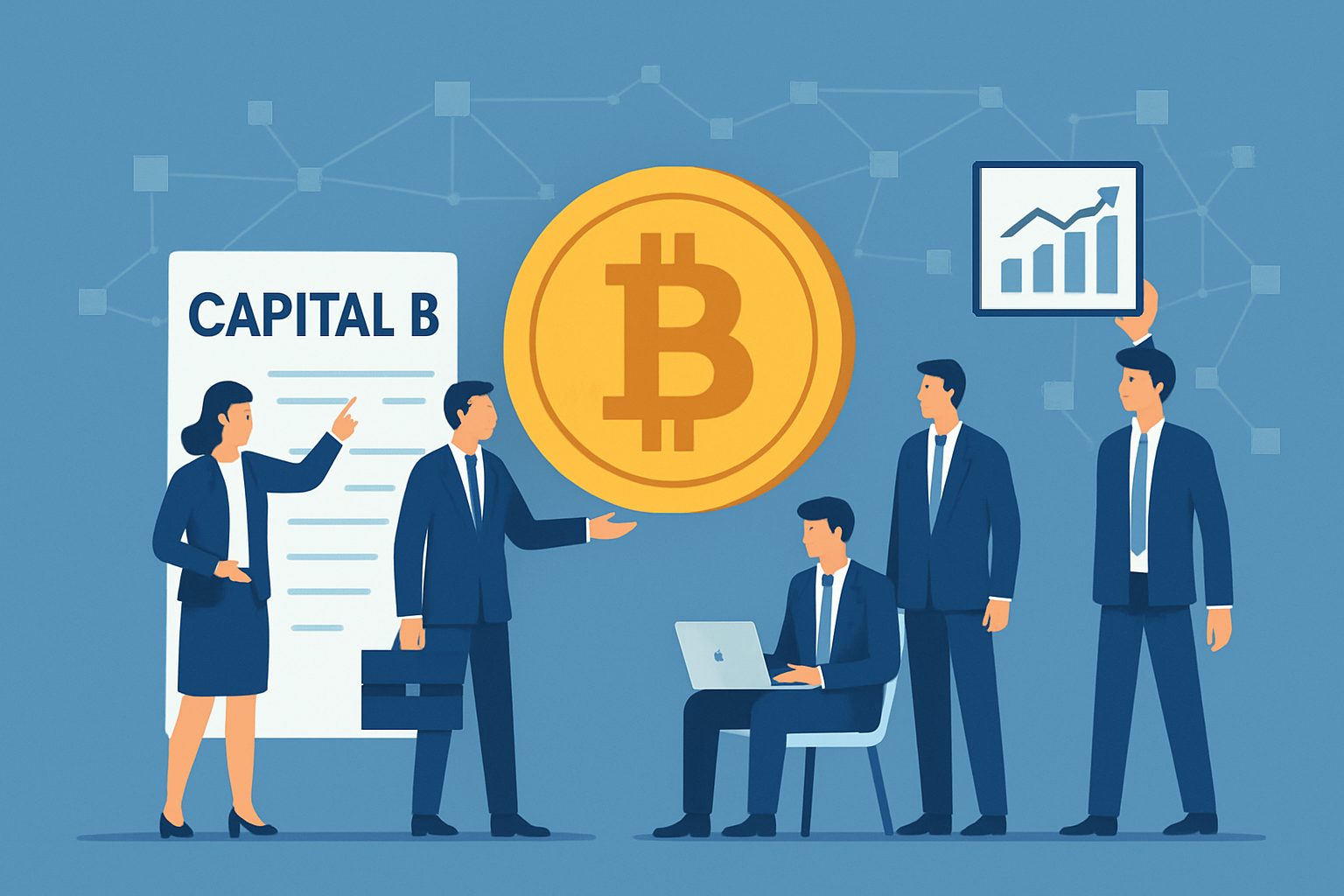 capital b annonce l'acquisition officielle de 12 bitcoins pour un total de 1,2 million d'euros, consolidant ainsi sa position sur le marché des cryptomonnaies.