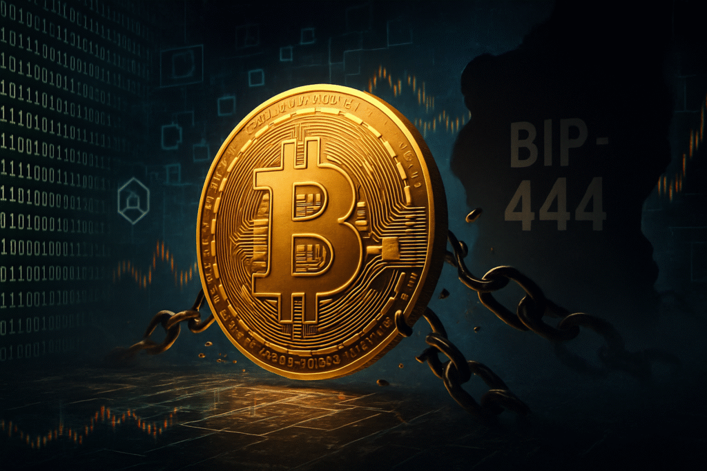 découvrez comment le bip-444, une nouvelle proposition controversée, pourrait bouleverser l’écosystème bitcoin et représenter le plus grand défi pour la cryptomonnaie depuis 2017. analyse des enjeux et impacts potentiels.