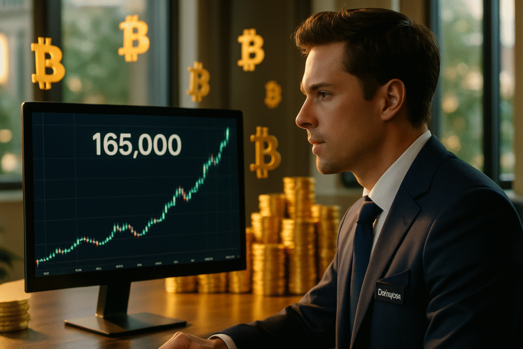 jp morgan prévoit que le bitcoin pourrait atteindre 165 000 $, porté par un engouement croissant similaire à celui de l'or. découvrez comment ces prévisions pourraient influencer la valeur du btc et l'intérêt des investisseurs.