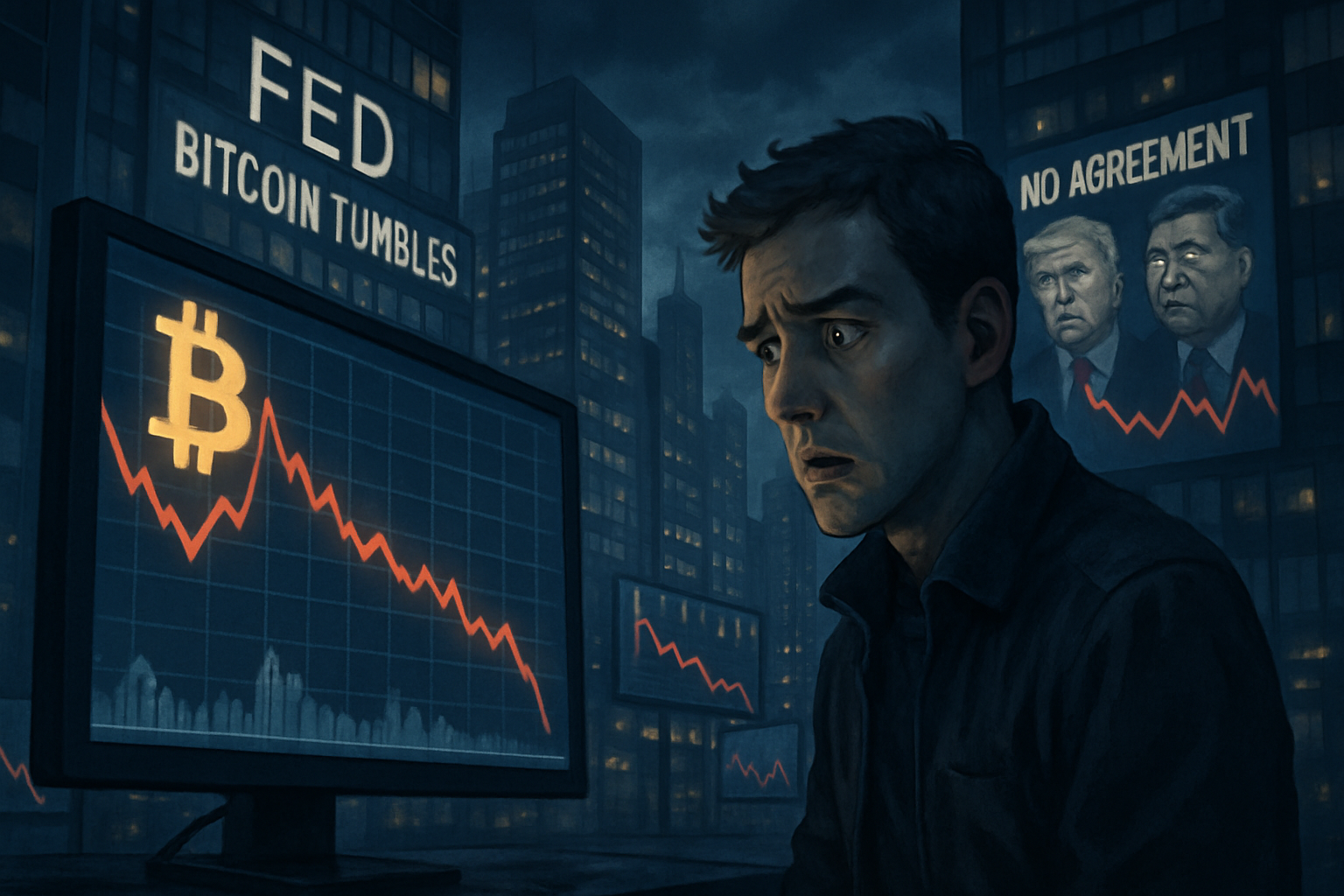 le bitcoin chute encore après les annonces de la fed, alors que l'impasse lors de la rencontre trump-xi renforce les incertitudes économiques mondiales. découvrez les raisons de l'instabilité sur les marchés.