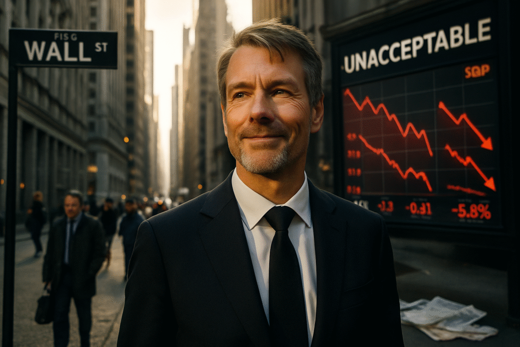 découvrez pourquoi michael saylor, figure emblématique de wall street et fervent défenseur du bitcoin, est jugé « inacceptable » par s&p, tout en demeurant optimiste sur l'avenir de la cryptomonnaie.