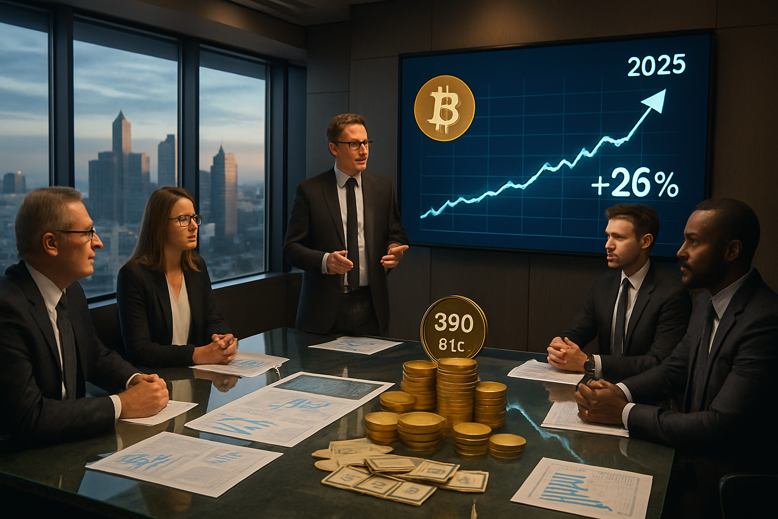 découvrez comment strategy a augmenté ses réserves à 390 btc et anticipe un rendement du bitcoin de 26% en 2025. analyse des prévisions et stratégie d'investissement à long terme.