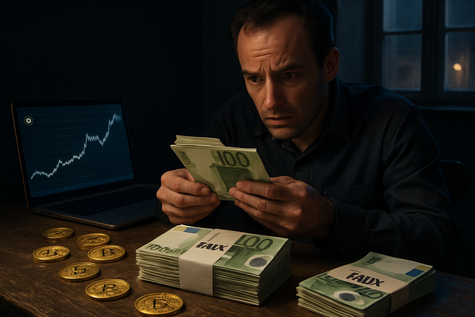 découvrez l’incroyable histoire d’une escroquerie où 70 000 € en faux billets ont servi à acheter des bitcoins. plongez dans les détails de cette fraude étonnante et ses conséquences.