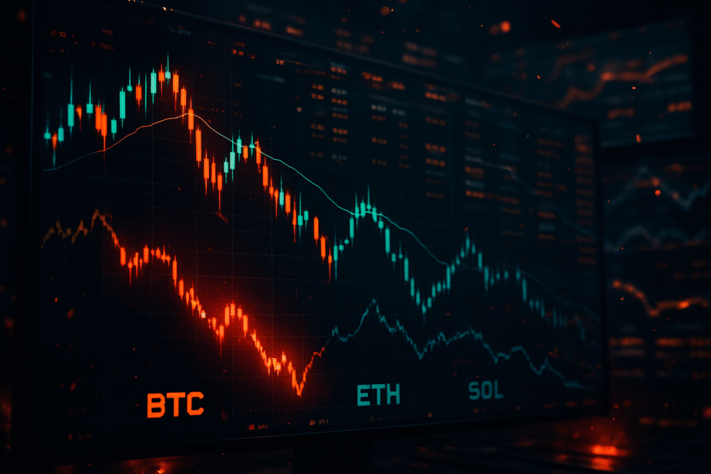 découvrez comment plus d'1,1 milliard de dollars de liquidations sur les positions à effet de levier ont secoué les marchés crypto en 24 heures, impactant btc, eth et sol.
