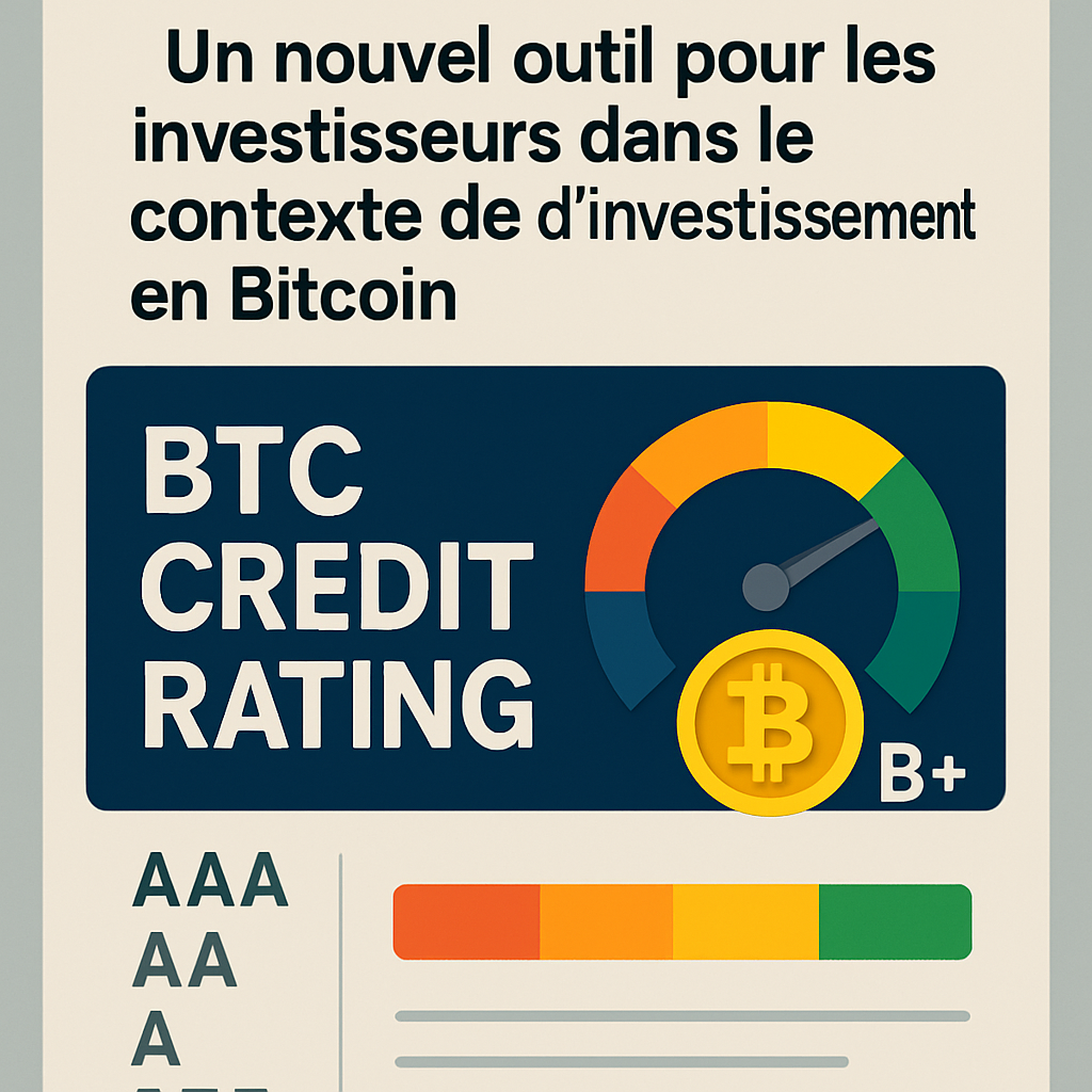 découvrez l'indicateur inédit lancé par btc : strategy pour rassurer les investisseurs et naviguer sereinement après la récente chute du bitcoin.