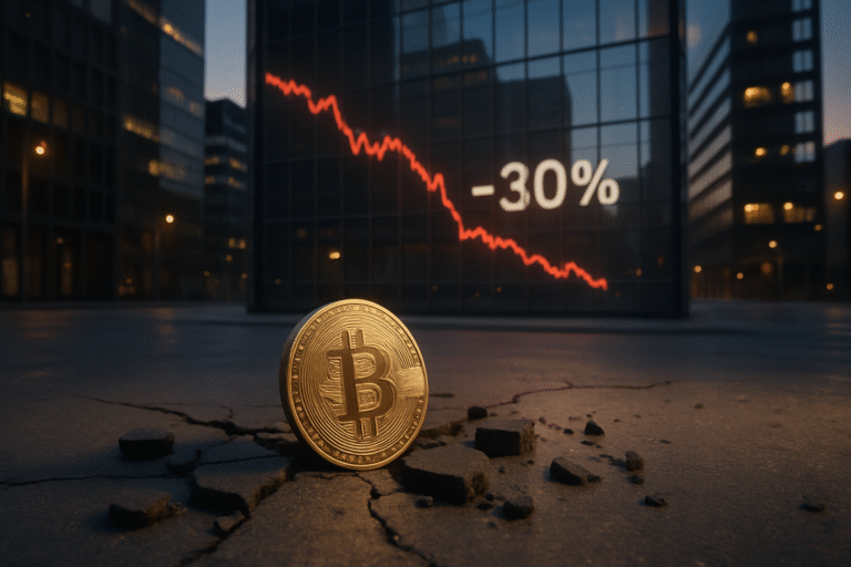 analyse de la récente chute de 30 % du bitcoin et discussion sur la possibilité que cette correction représente une purge nécessaire des excès du marché.