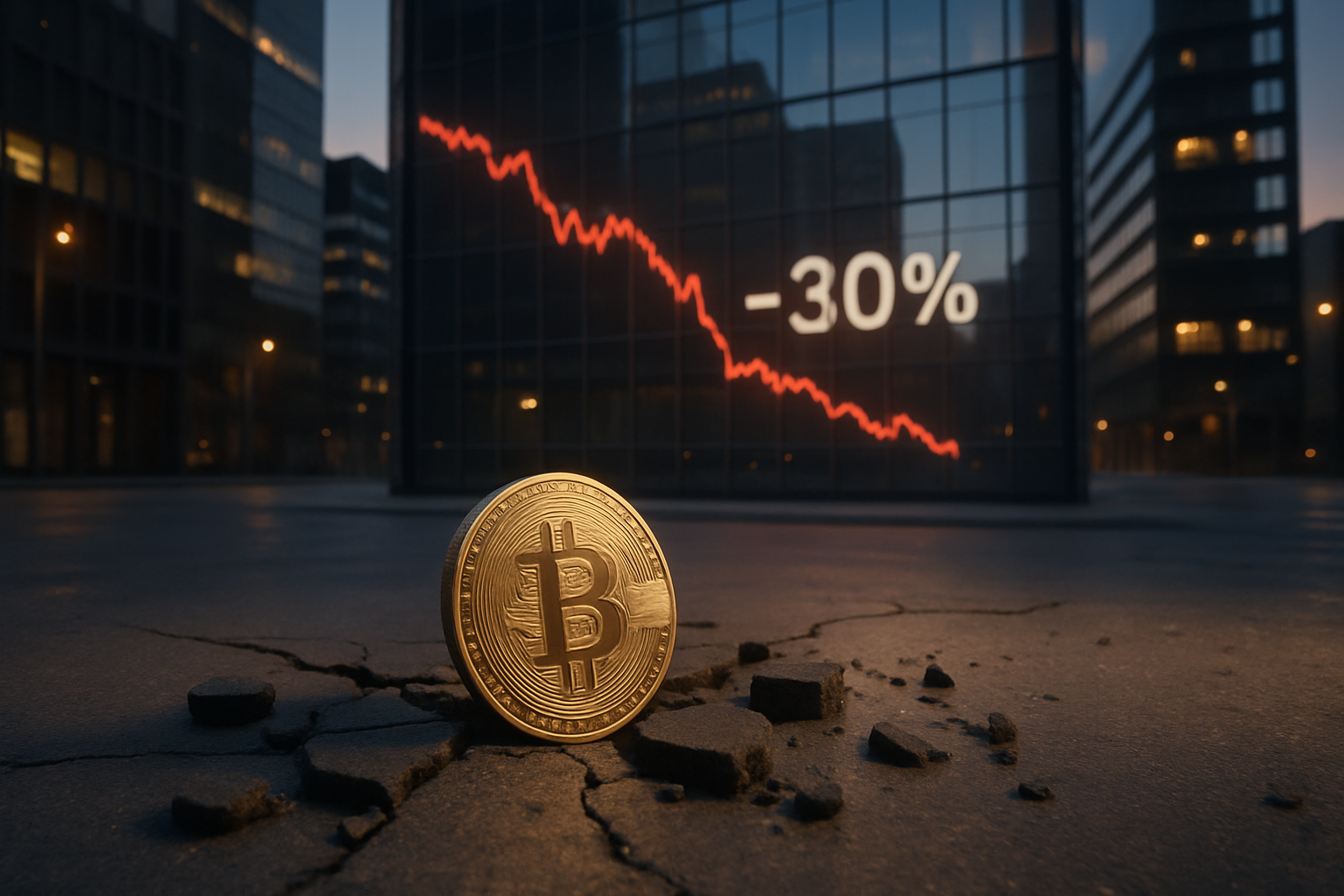 analyse de la récente chute de 30 % du bitcoin et discussion sur la possibilité que cette correction représente une purge nécessaire des excès du marché.