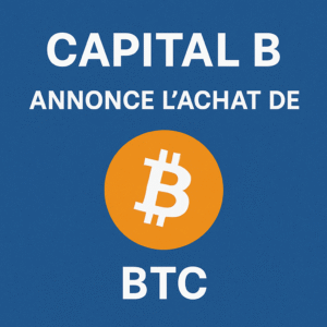 capital b annonce l'acquisition de 5 btc pour 0,4 million d'euros, augmentant ainsi son portefeuille à un total de 2 823 btc.