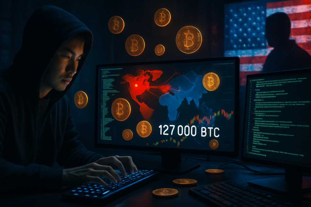 la chine accuse les états-unis d'être responsables du vol de 127 000 bitcoins lors d'une cyberattaque majeure, exacerbant les tensions internationales.