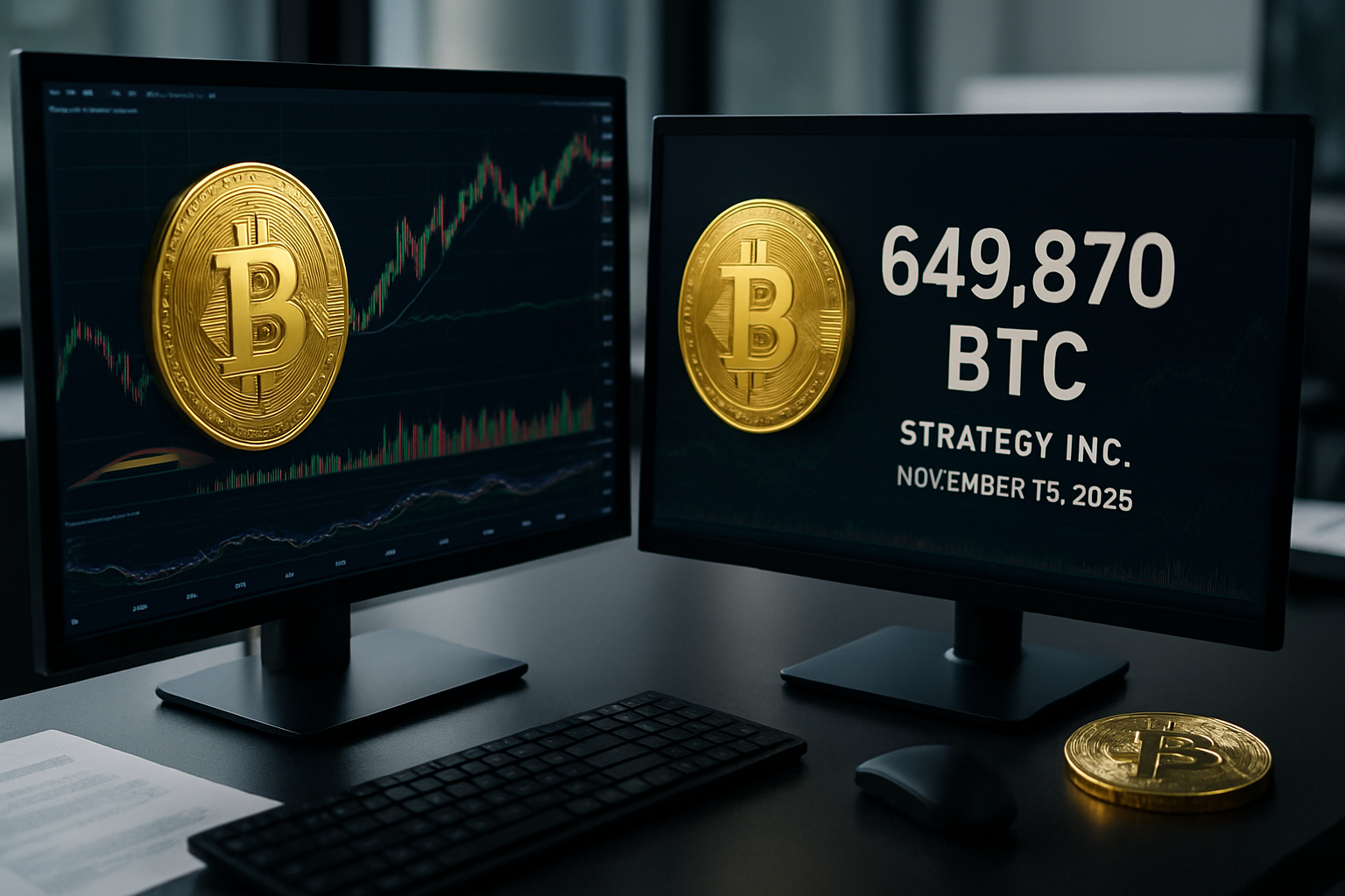 strategy inc annonce une détention record de 649 870 btc au 16 novembre 2025, confirmée dans un dépôt officiel auprès de la sec, marquant une étape majeure dans l'investissement en cryptomonnaies.