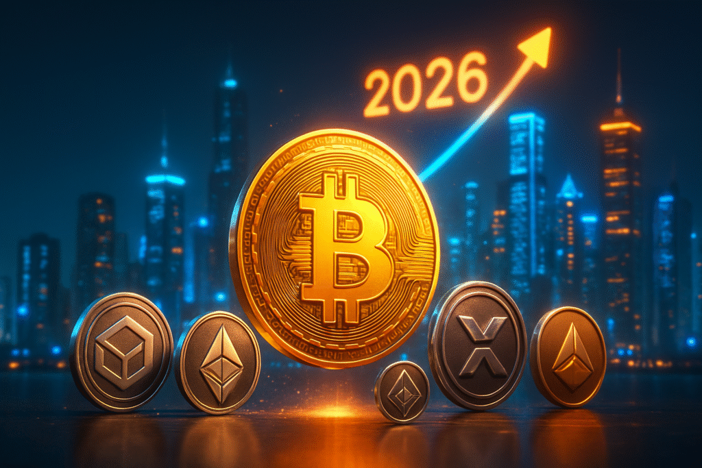 découvrez pourquoi le bitcoin pourrait atteindre 500 000 $ en 2026 et explorez 5 altcoins prometteurs prêts à connaître une forte croissance aux côtés de btc.