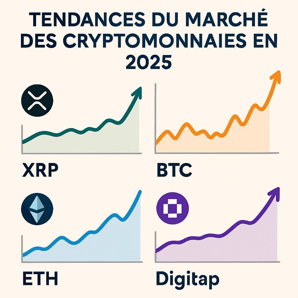 le xrp chute sous les 2 $, le btc fait plonger le marché, l’eth ne franchit pas les 3 000 $, tandis que digitap ($tap) remporte le prix de la meilleure prévente crypto 2026.