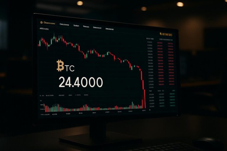 découvrez la chute du prix du bitcoin (btc) à 24 000 $ sur binance face au dollar américain, une évolution marquante du marché des cryptomonnaies.
