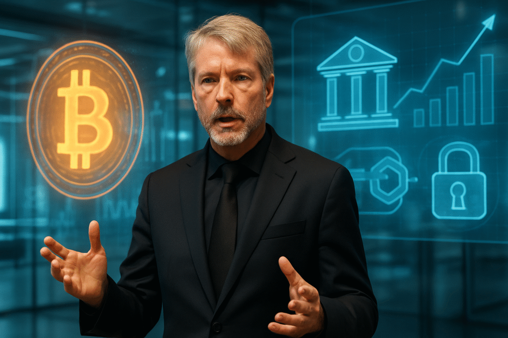 découvrez pourquoi michael saylor soutient la création de banques numériques étatiques sécurisées par le bitcoin pour renforcer la sécurité et l'innovation financière.