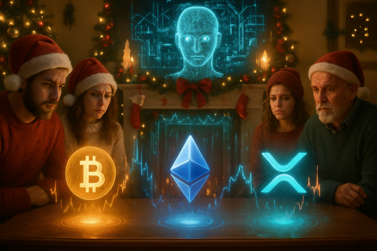 découvrez comment l'intelligence artificielle influence les trajectoires de bitcoin, ethereum et xrp pendant la période de noël. analyse des perspectives, tendances à venir et prévisions des cryptomonnaies phares.