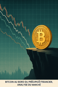 analyse approfondie du mouvement du bitcoin face au dollar américain (btc/usd) alors que la crypto-monnaie se trouve à un moment critique, oscillant au bord d'une chute financière majeure.