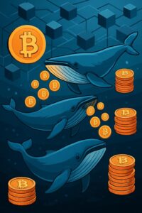bitcoin : les grosses baleines accumulent massivement à 80 000 $ tandis que les petits investisseurs vendent leurs avoirs, révélant une dynamique de marché contrastée.