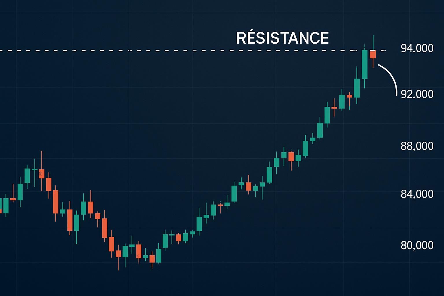 découvrez les enjeux actuels du bitcoin alors que le btc/usd se rapproche d'une résistance cruciale à 94 000 $, mettant en lumière un défi majeur pour la cryptomonnaie leader.
