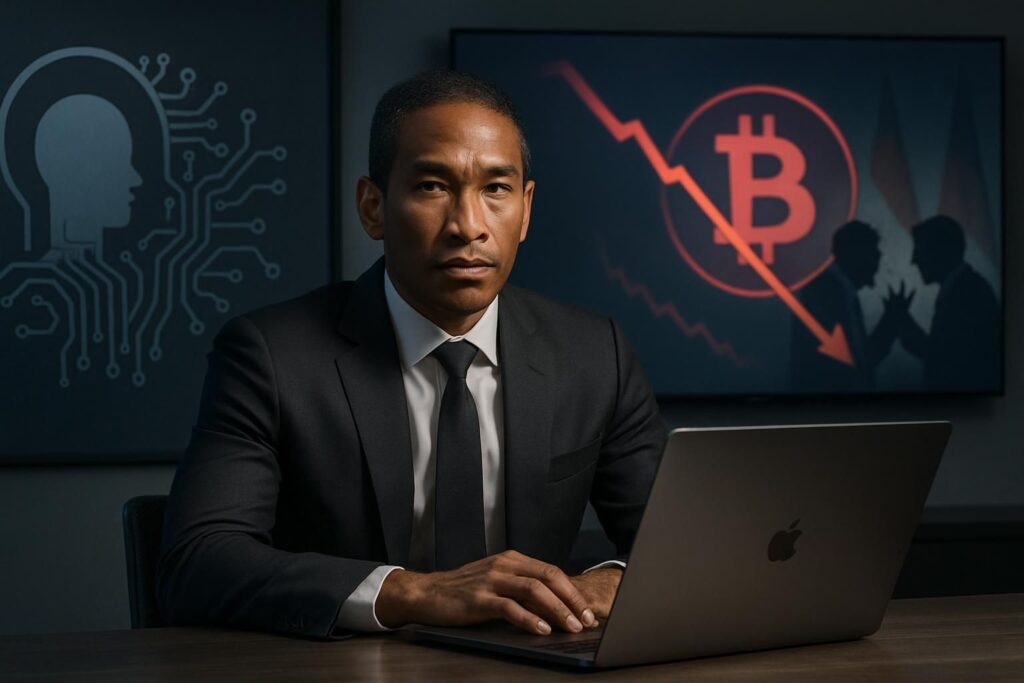 arthur hayes analyse la baisse de 50 % du bitcoin, pointant l'influence croissante de l'ia et les tensions géopolitiques comme principaux facteurs.