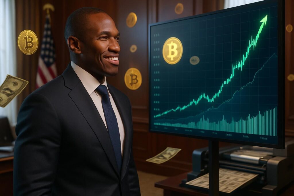 arthur hayes anticipe une hausse spectaculaire de bitcoin, estimant son prix à 250 000 $ en 2026 et 750 000 $ en 2027, en lien avec l'impression monétaire initiée sous trump.