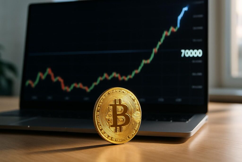 bitcoin dépasse à nouveau les 70 000 $ : découvrez pourquoi ce seuil clé est déterminant pour anticiper la prochaine tendance du marché.