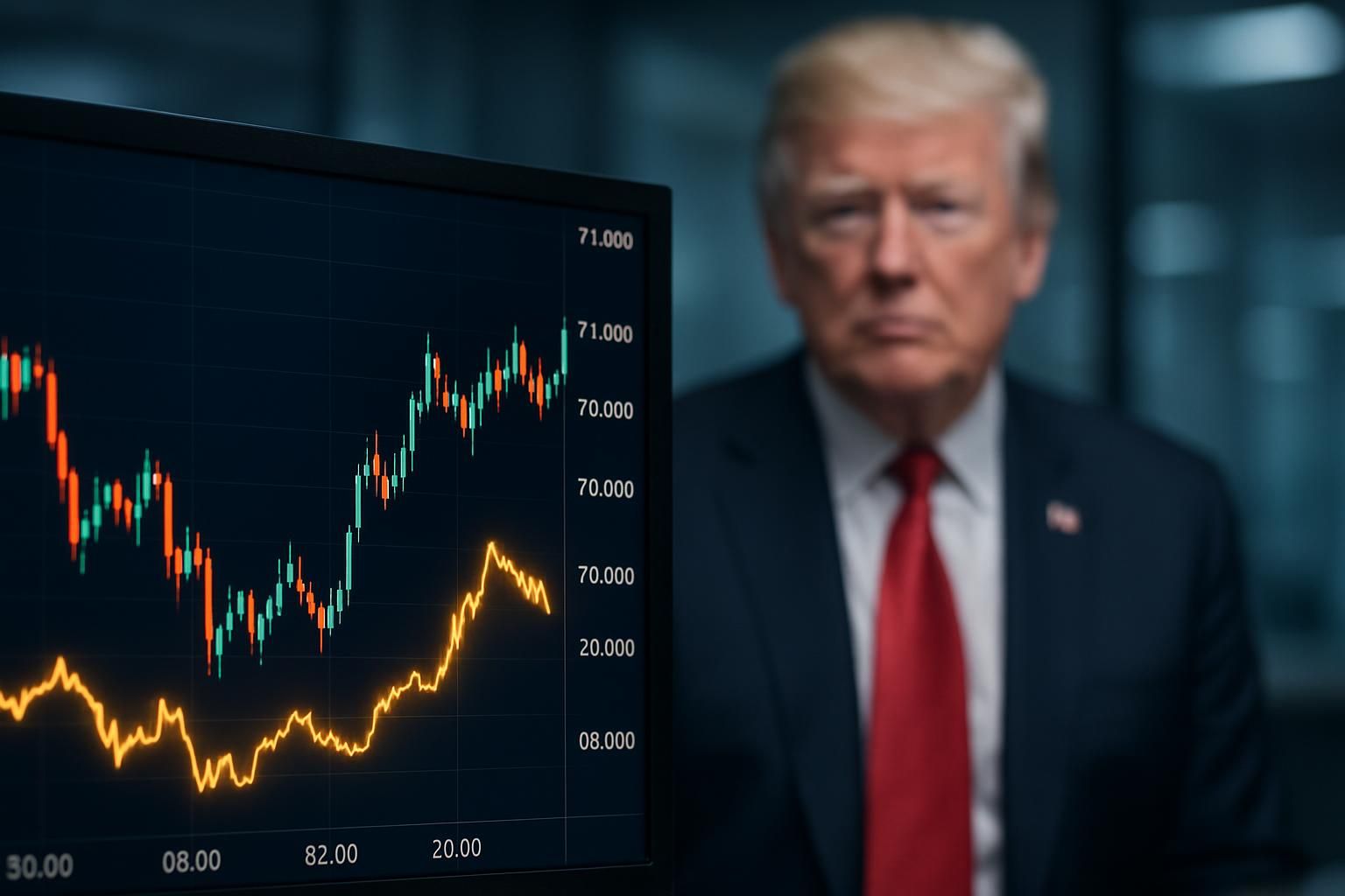 le bitcoin fluctue près de 70 000 dollars, influencé par des nouvelles importantes concernant trump, impactant ainsi le marché des cryptomonnaies.