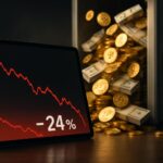 bitcoin connaît une baisse de 24 % au premier trimestre malgré un afflux record de 1,32 milliard de dollars via les etf, reflétant une volatilité marquée sur le marché des cryptomonnaies.