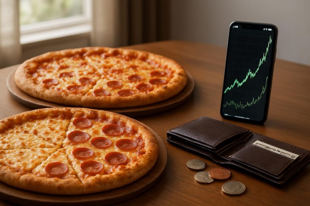 découvrez l'histoire incroyable du bitcoin pizza day : il y a 16 ans, deux pizzas payées en bitcoins valent aujourd'hui 773 millions de dollars, une véritable révolution financière.