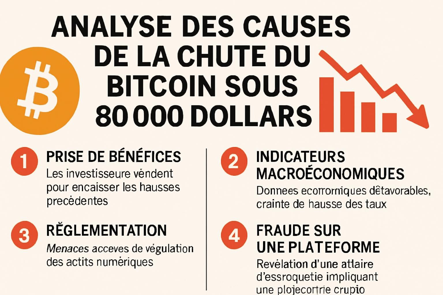 découvrez comment trois signaux d’alerte ont anticipé la chute du bitcoin sous les 80 000 dollars et quelles implications cela pourrait avoir pour les investisseurs.