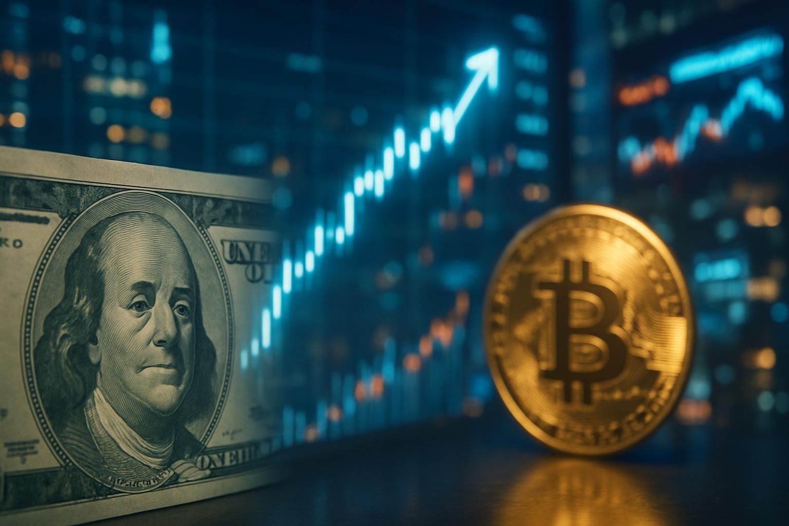 analyse de l'impact de la hausse de l'indice du dollar américain sur la trajectoire future du cours du bitcoin et ses perspectives d'évolution.