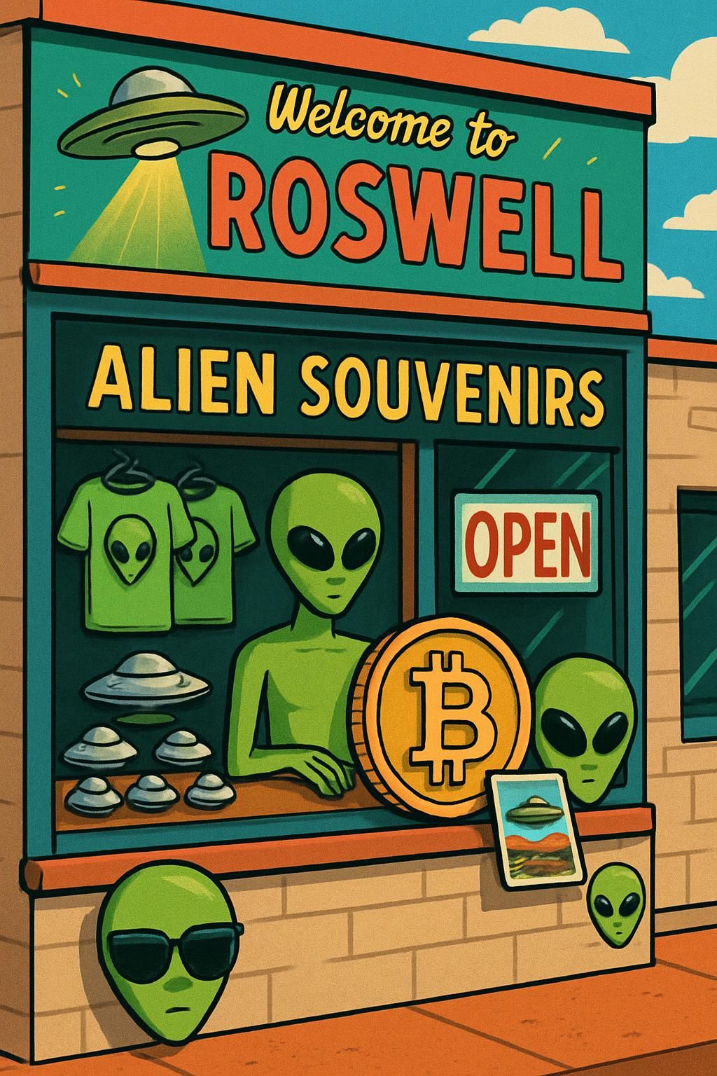 découvrez comment la capitale américaine des ovni intègre le bitcoin, mêlant mystère extraterrestre et révolution économique dans un scénario surprenant.