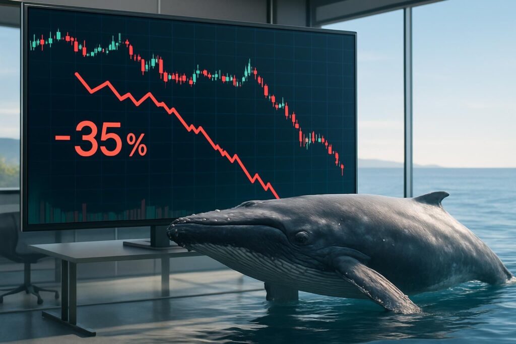 découvrez pourquoi un signal annonçant une chute de 35 % pour bitcoin refait surface, tandis qu'une baleine crypto reste totalement indifférente face à ce scénario.