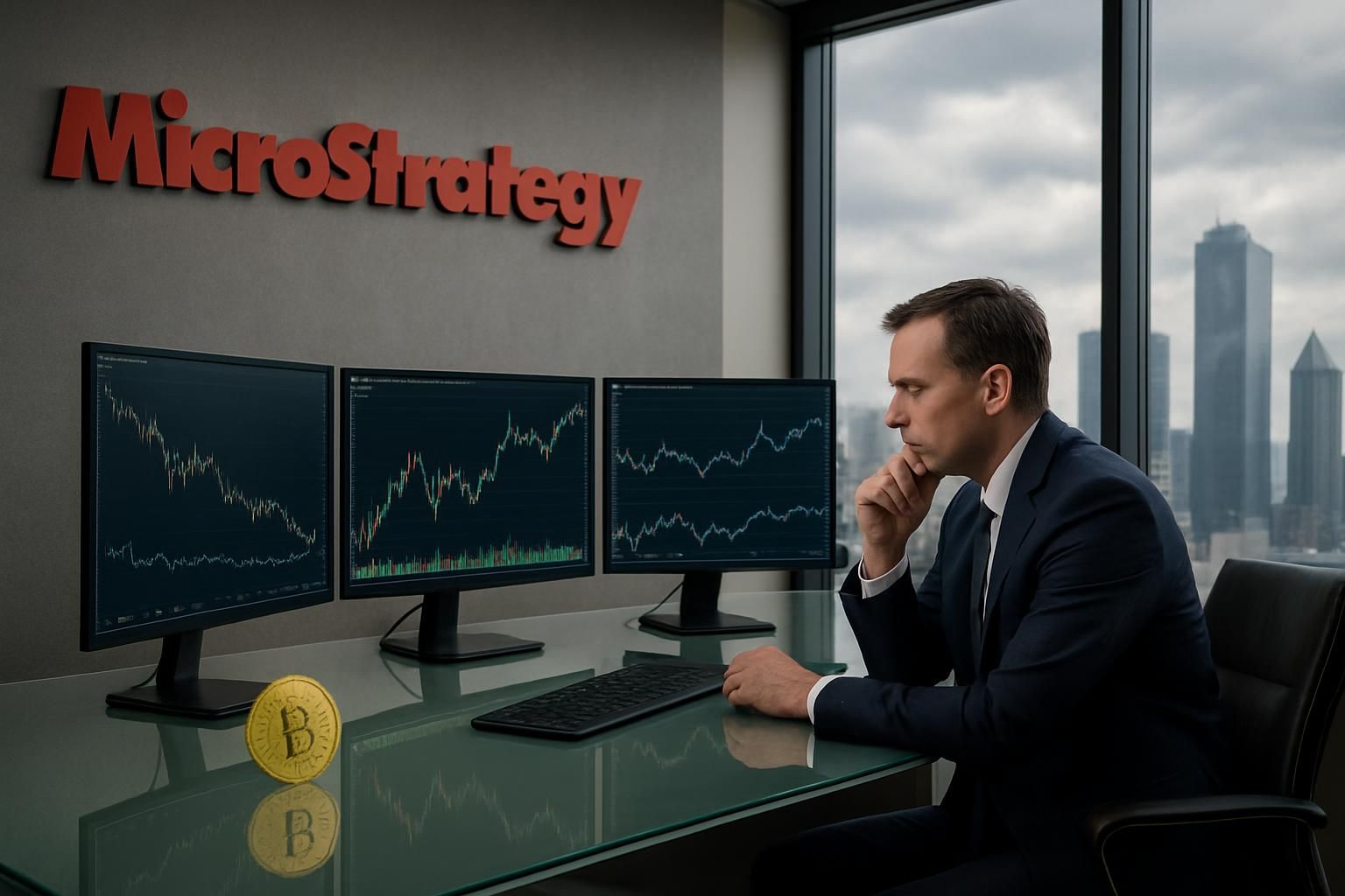 microstrategy réfléchit à la vente de ses réserves en bitcoin, une décision stratégique qui pourrait impacter le marché des cryptomonnaies.