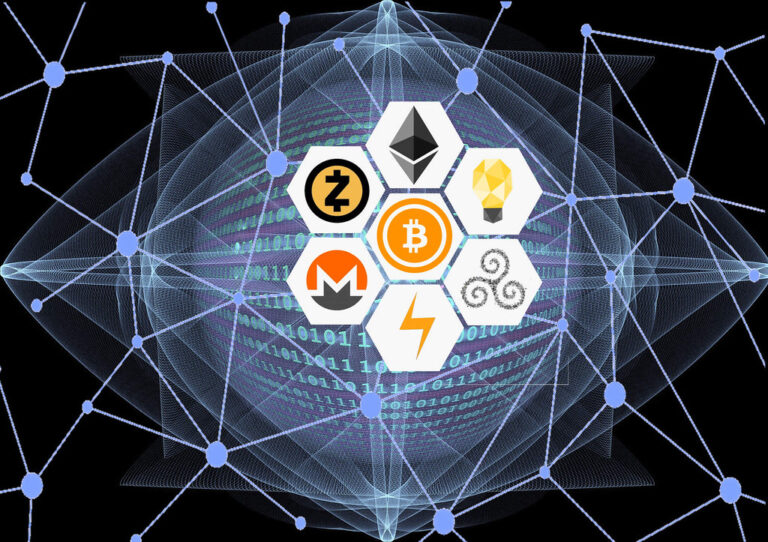 Representation visuelle d'un reseau blockchain et de la protection des donnees personnelles
