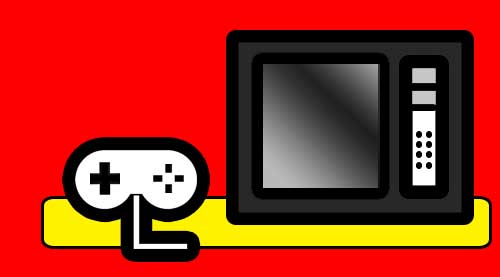 Manette de jeu vidéo posée sur une surface sombre